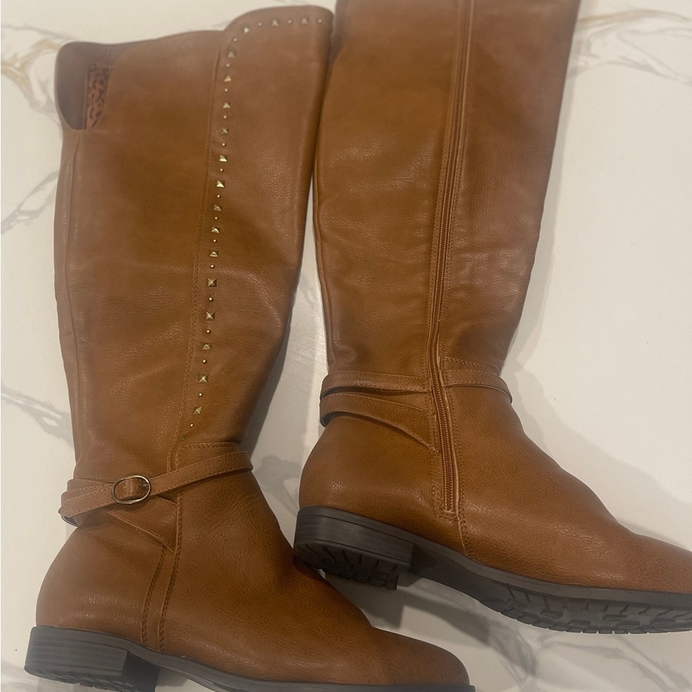 Rialto Brown Knee-High Leather women Boots 7